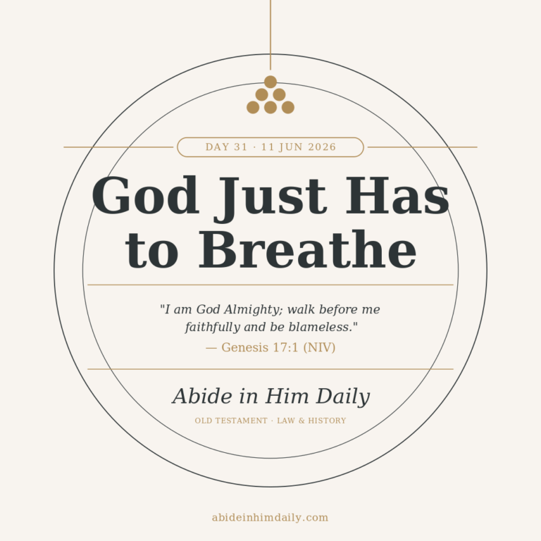 God Just Has to Breathe