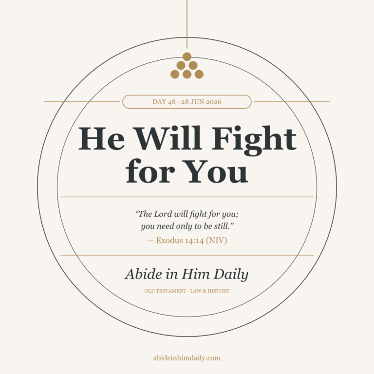He Will Fight for You