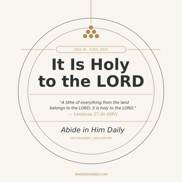 It Is Holy to the LORD