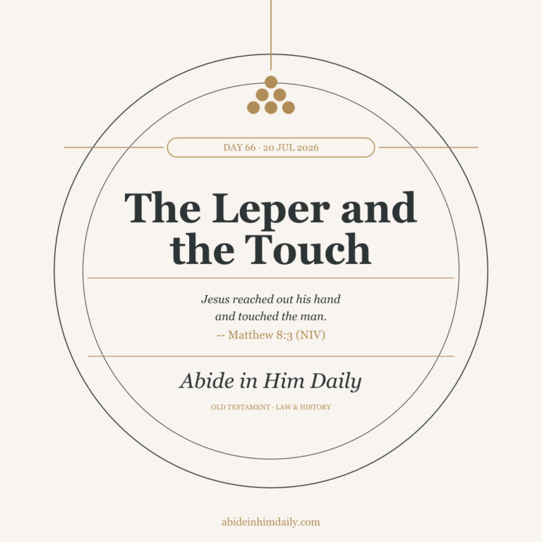 The Leper and the Touch