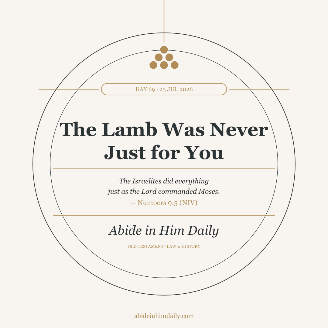 The Lamb Was Never Just for You