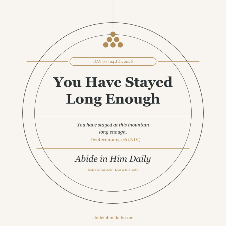 You Have Stayed Long Enough