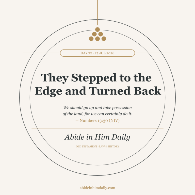 They Stepped to the Edge and Turned Back