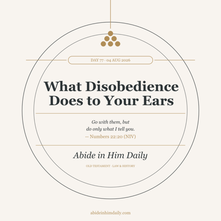 What Disobedience Does to Your Ears