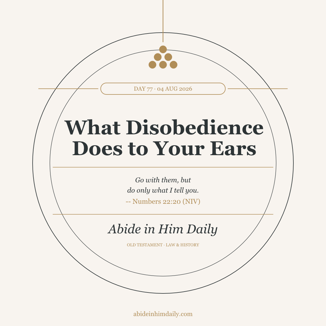 What Disobedience Does to Your Ears