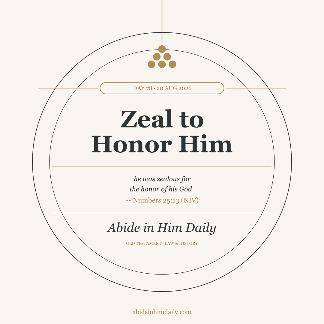 Zeal to Honor Him