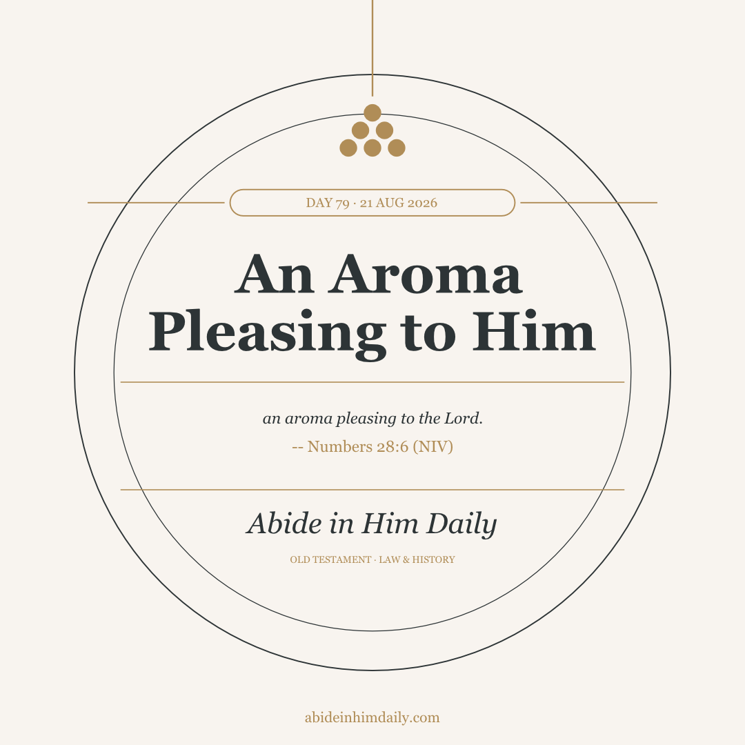 An Aroma Pleasing to Him